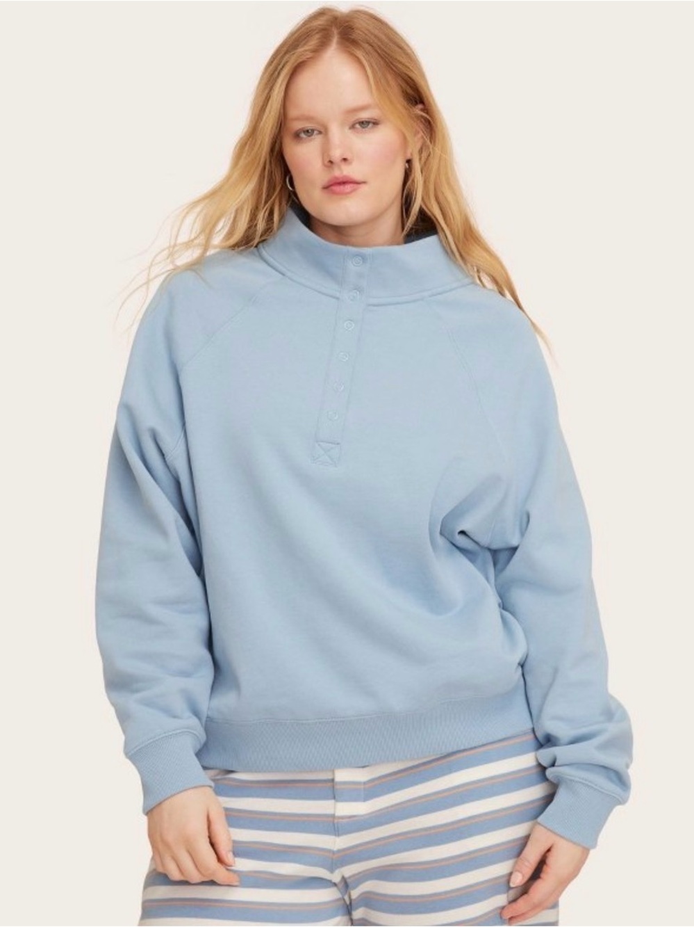 Women’s Snap Mockneck Popover Sweatshirt - PARKE x Target
